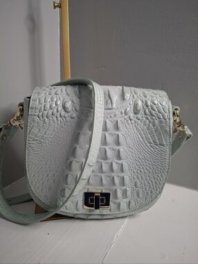 Brahmin Crossbody Saddle Bag – Mint Green w/ Dustbag  – NWOT